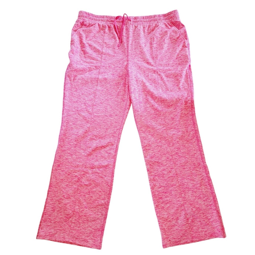 Athletic Works 3X Super Soft Jogger Sweat Pants Pink‎ Marbled Size 22 Pullon NWT